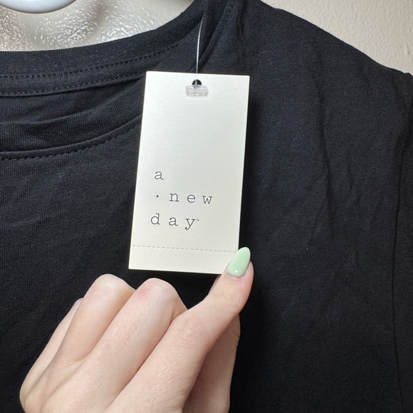 a new day Black Cap-Sleeve Crewneck Tank Top - Picture 4 of 4